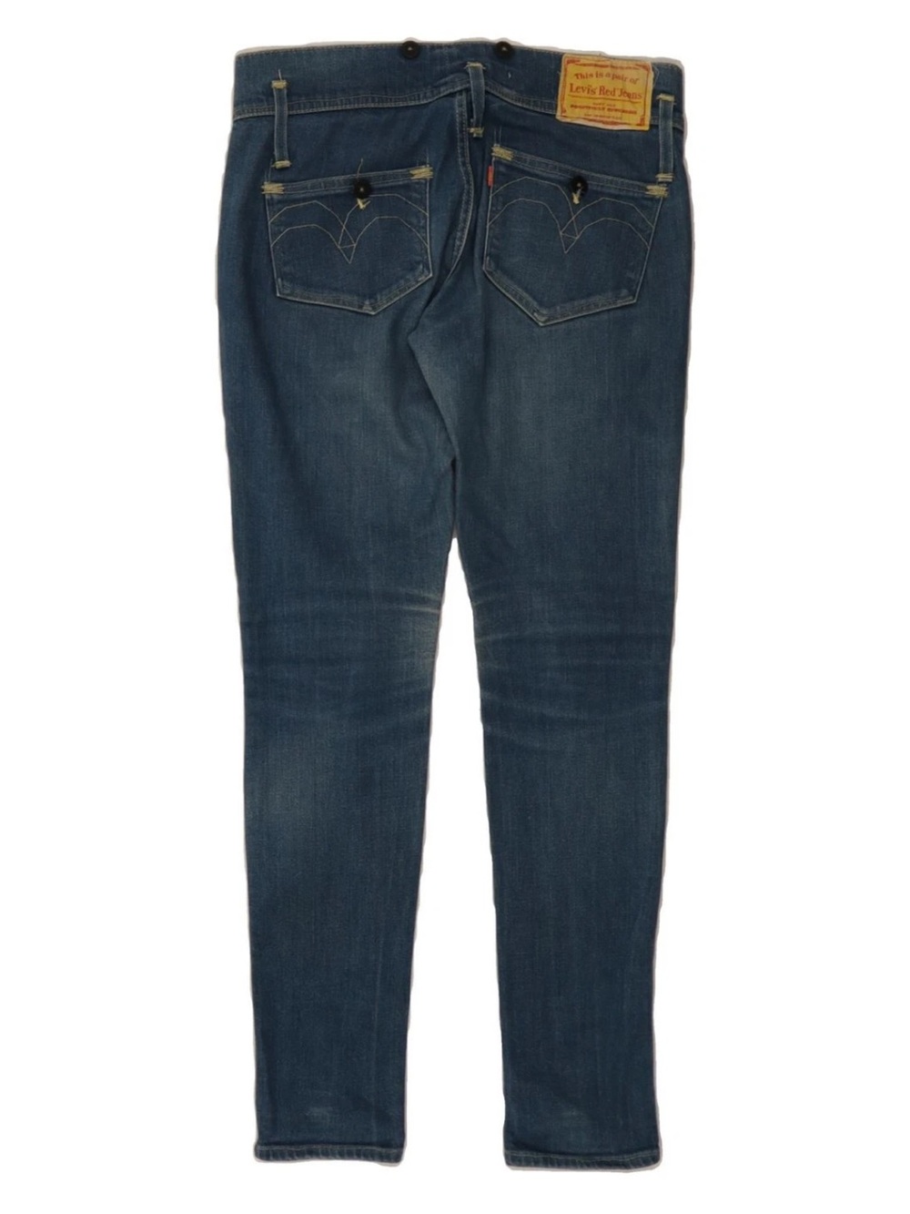 LEVI'S Womens Patty Anne Skinny Jeans W32 L30 Blue Cotton
